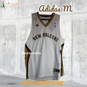 Adidas Men's New Orleans Pelicans Blank White Stitched NBA Jersey Size M NWT